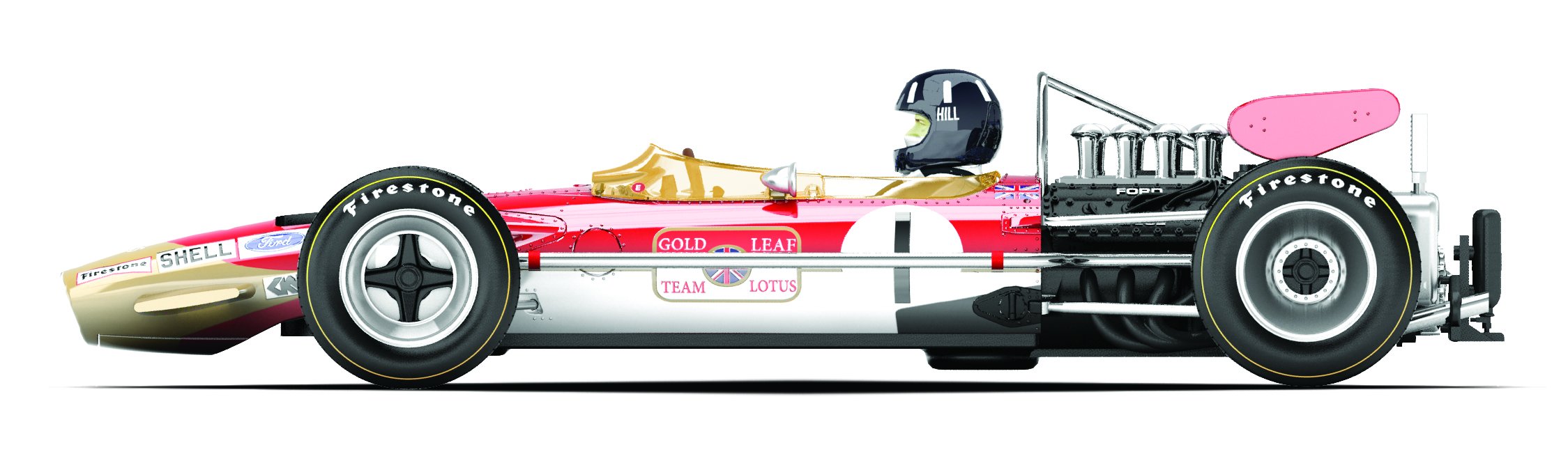 Scalextric 3701a, 1:32 legends, Lotus 49 1, vehicles