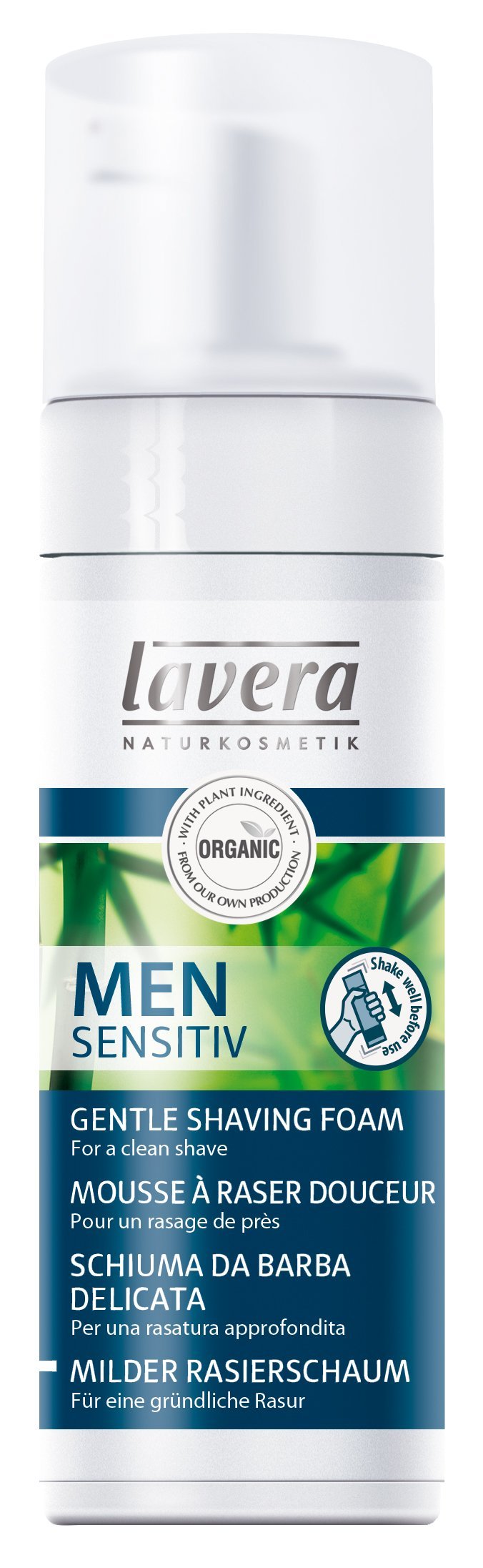 lavera Men Sensitiv Smooth Shaving Foam ∙ For a clean shave ∙ Vegan ✔ Organic Skin Care ✔ Natural & Innovative Cosmetics ✔ 150ml