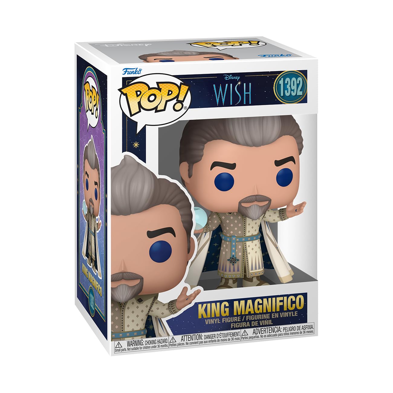 Funko POP! Vinyl: Disney Wish - King Magnifico - Collectable Vinyl Figure - Gift Idea - Official Merchandise - for Kids & Adults - Movies Fans - Model Figure for Collectors and Display