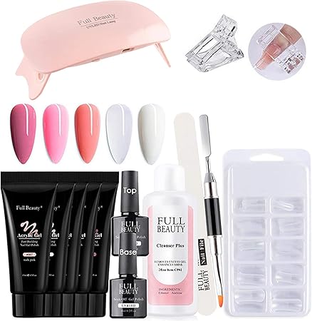 Amazon Coshall ポリジェル セット 長さ出しジェル スターターキット ジェルネイル 長さだしジェルカラーセット ポリジェル 初心者用 ネイルキット ネイルチップセット ネイルライト対応 初心者 人気 Coshall ネイルアートキット 通販