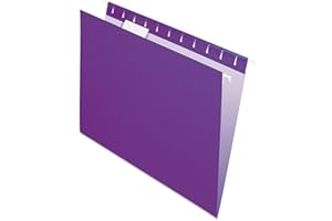 Pendaflex Recycled Hanging Folders, Letter Size, Violet, 1/5 Cut, 25/BX (81611)