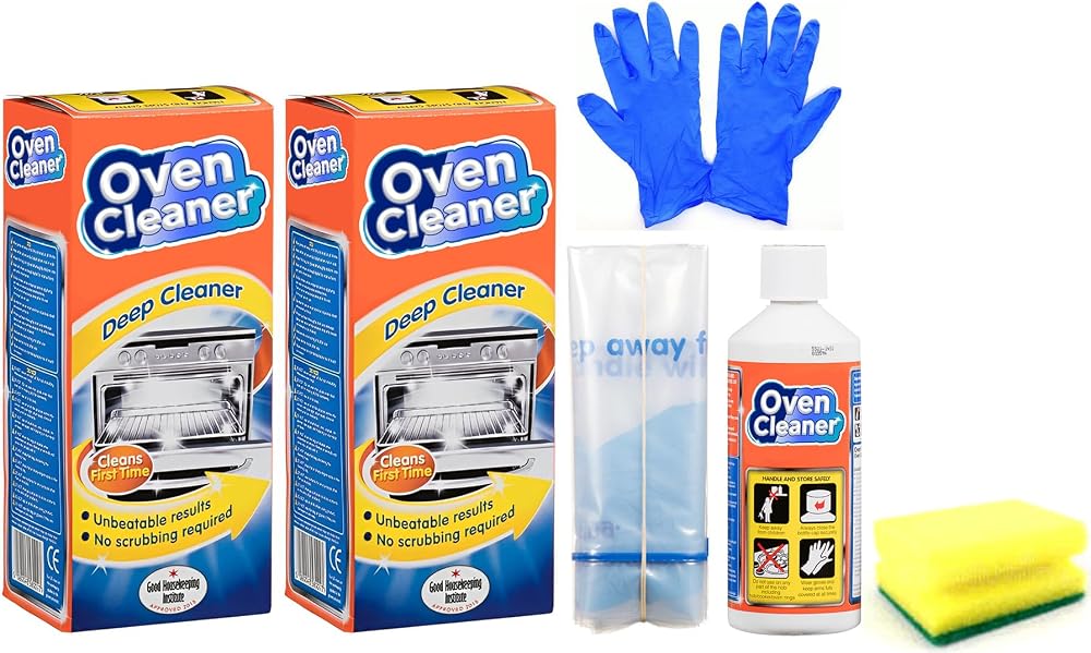 Topest Oven Cleaner 2 Packs 2X 500ML Complete Cleaning Kit with Sponge