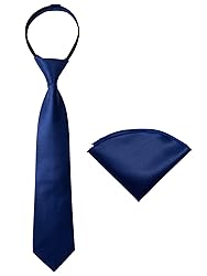 Spring Notion Boys' Satin Zipper Necktie and