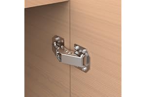 Chibery 4 Pack 90 Degree Surface Mount Spring Hinges, Easy Installation No Pre-drilled, Frameless Hidden Concealed Kitchen Ca