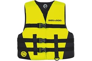Sea-Doo Sand & Sea Kids PFD Jacket Youth Life Vest 50-90lbs Yellow 2858390926