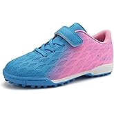 brooman Kids Indoor Soccer Shoes Boys Girls Soccer Cleats Athletic Turf Shoes