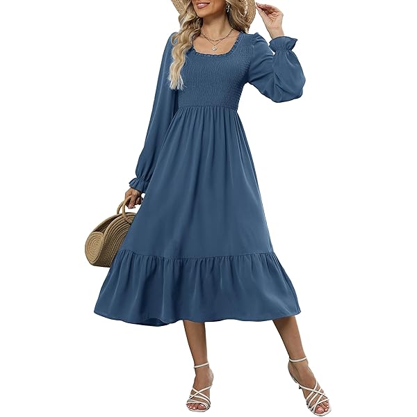 PRETTYGARDEN Women Summer Midi Dresses 2025 Casual Short Sleeve V Neck Belted Tiered Ruffle Vacation Dress with Pockets(Wine Red,XX-Large) at Amazon Women's Clothing store PRETTYGARDEN Women Summer Midi Dresses 2025 Casual Short Sleeve V Neck Belted Tiered Ruffle Vacation Dress with Pockets(Wine Red,XX-Large) at Amazon Women's Clothing store