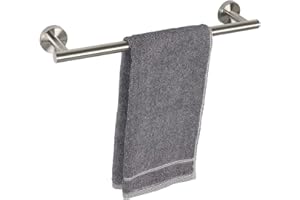 TocTen Bath Towel Bar - Thicken SUS304 Stainless Steel Bathroom Towel Holder, Towel Rod for Bathroom Heavy Duty Wall Mounted Towel Rack Hanger (16IN, Brushed Nickel)