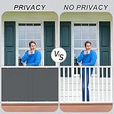 HENG FENG Balcony Privacy Screen 90x300cm PES Windproof UV Protection Anthracite view 6