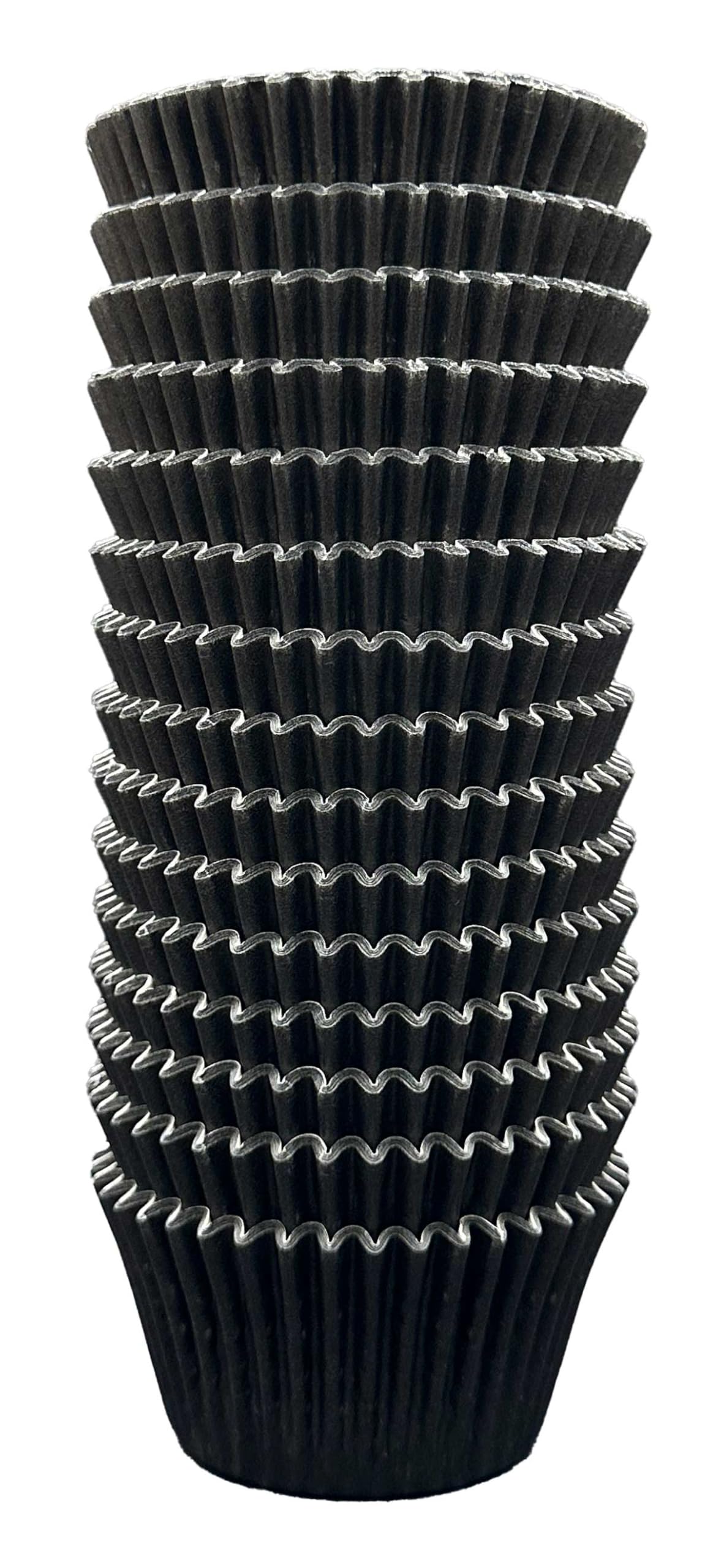 Scrumptious! - 180PC Cupcake Cases - Black - 65GSM 51mm x 38mm Greaseproof Paper Baking Cases - Great for Halloween, Birthday and Anniversary Party Muffins, Cakes and Bakes