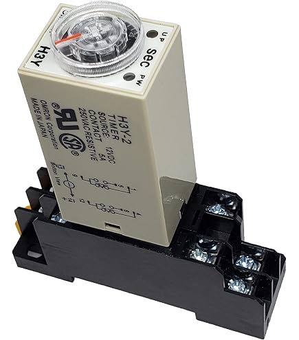 Uxcell AC 220V Time Delay Relay H3Y-2 With Socket - 0 To 30 Minute Power On Timer (8 Pin)