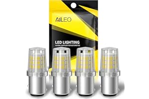 AILEO 1157 LED Bulb White, Super Bright 12V BAY15D 7528 2057 2357 LED Light Bulbs for Brake, Tail, Reverse & Parking Lights, 