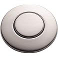 INSINKERATOR Air Switch Decorative Button for INSINKERATOR Dual Outlet Garbage Disposal Air Switch Kit, STC-SN, Satin Nickel