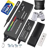 Professional Diamond Tester Pen, High Accuracy Jewelry Diamond Tester, Electronic Diamond Gem Tester and Tester Pen 60X Magnifying Glasses Tool Kit for Novice Expert (Diamond Tester Pen)