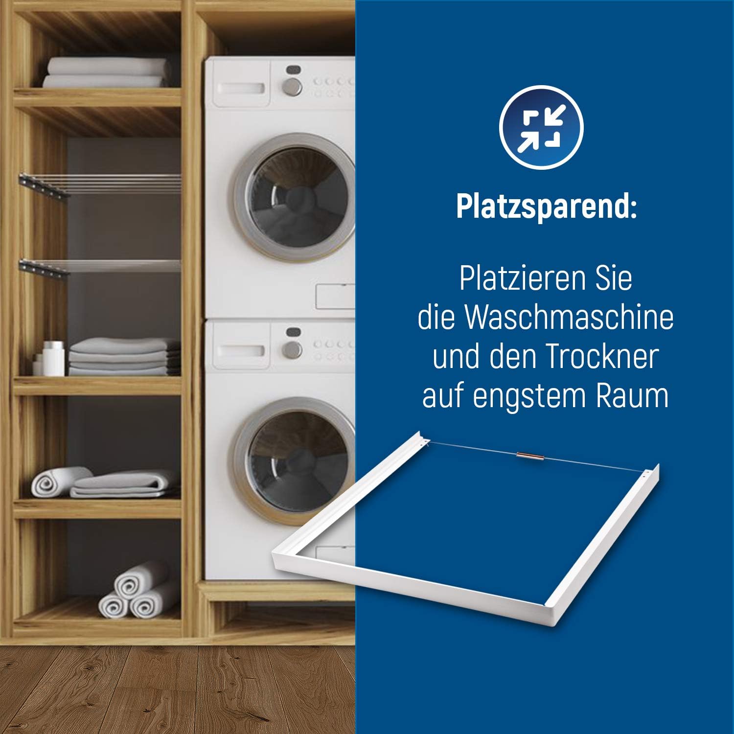 Zwischenbaurahmen 60x60 Cm Verbindungsrahmen Ersatz Fur 481281719082 Verbinder Zwischenbausatz Fur Waschmaschine Trockner Amazon De Kuche Haushalt