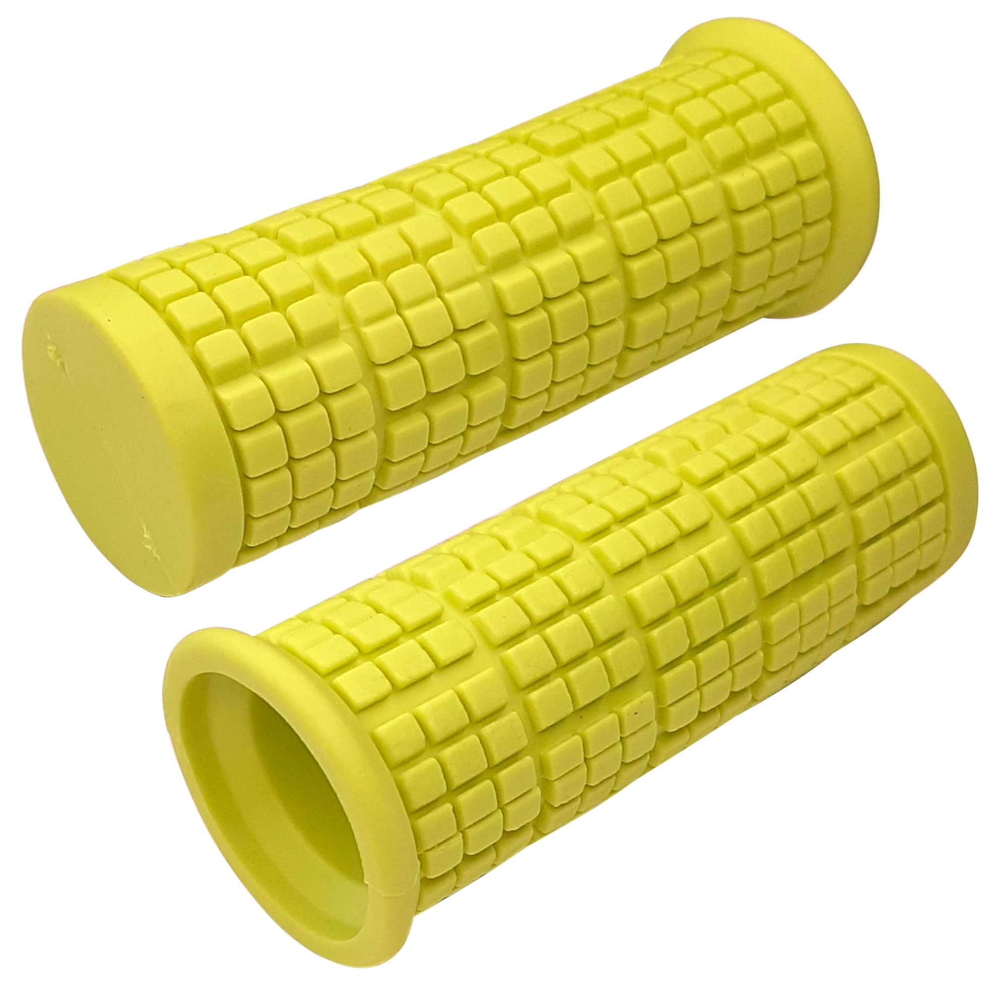 cyclingcolors Pair of Grips for Mountain Bikes 22 mm 110 mm Mountain Bike City BMX Comfort Soft Touch Quality Acid Green — image 1