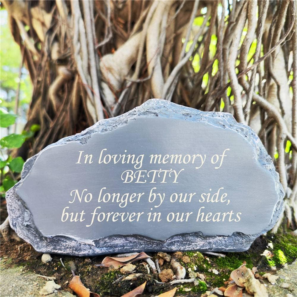 Personalized Memorial Stones Engraved Custom Messages for Garden Decor