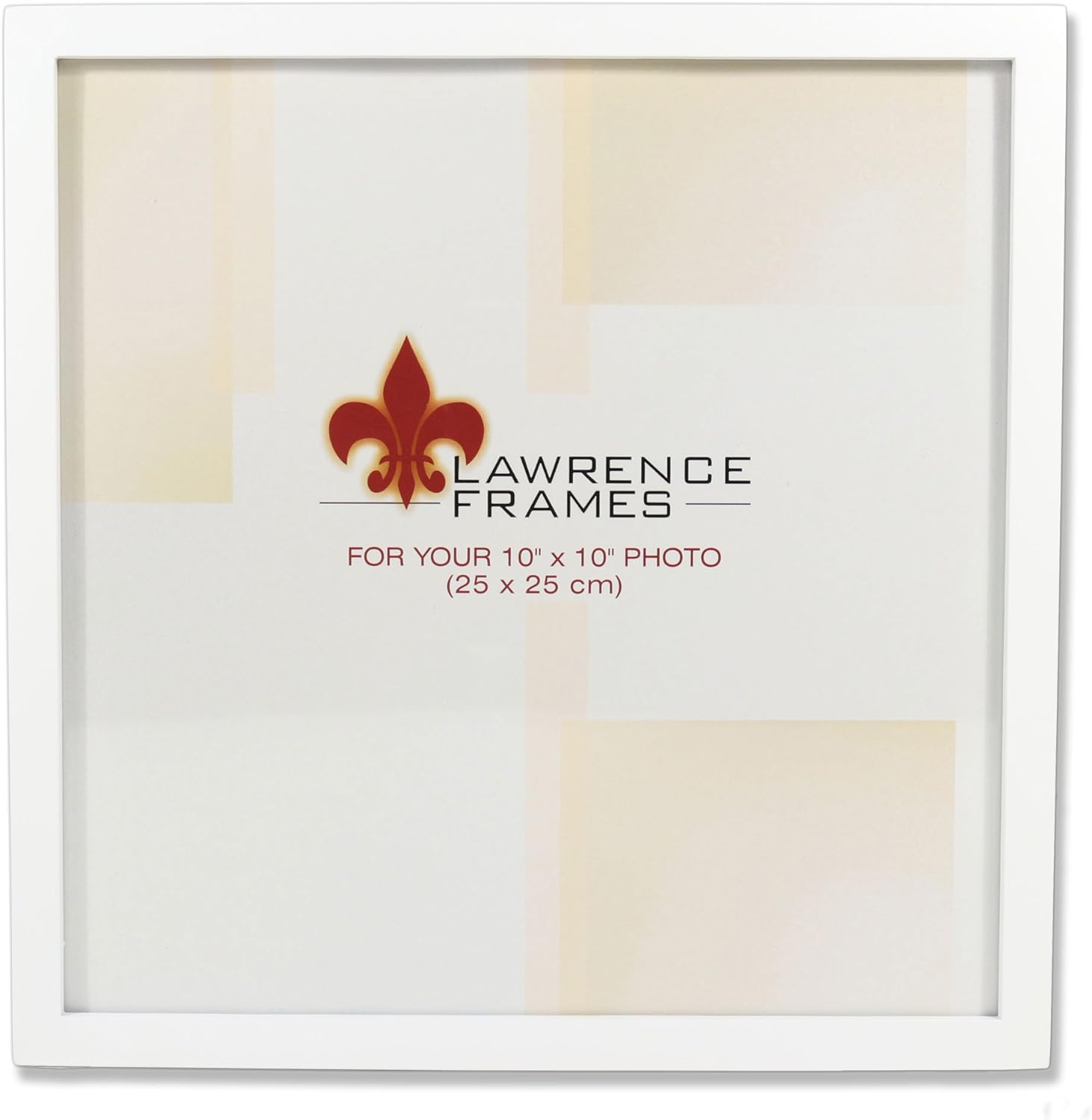 Photo Albums, Frames & Accessories - Lawrence Frames 755810 White Wood Picture Frame, 10 by 10-Inch, White