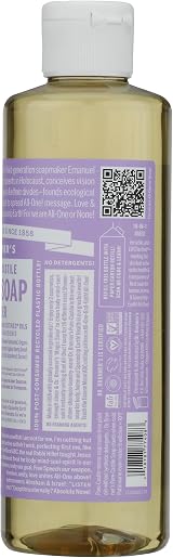 Dr Bronner's Organic Lavender Castile Liquid Soap 237ml Relaxing Vegan view 7