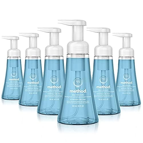 Method Foaming Hand Soap, Sea Minerals, Paraben and Phthalate Free, Biodegradable Formula, 10 Fl Oz (Pack of 6)