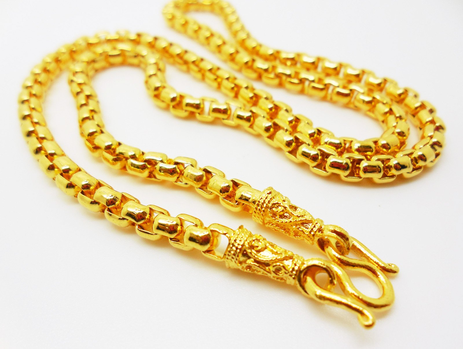 HOT Gold Long Chain Gold Necklace Designs In 35 Grams 35