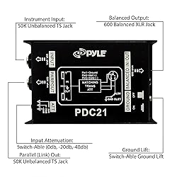 Pyle Premium Direct Injection Audio Box - 2.36" x