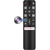 Smart Remote Compatbile with TCL Remote Control Replacement, Voice Control, New Upgraded RC802V Universal for TCL TV remotes, Google, Android Smart TVs, Control para remoto