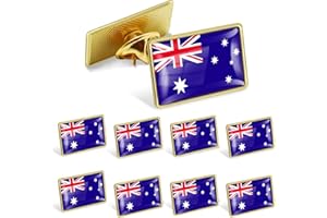 12/25/50/100Pack Official Australia Flag Pins Bulk - Metal Australian Aussie National Lapel Pin