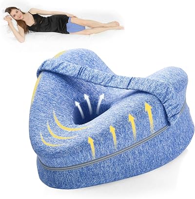 BEAUTRIP Leg Pillow Ergonomic Knee Pillow with Strap Memory Foam