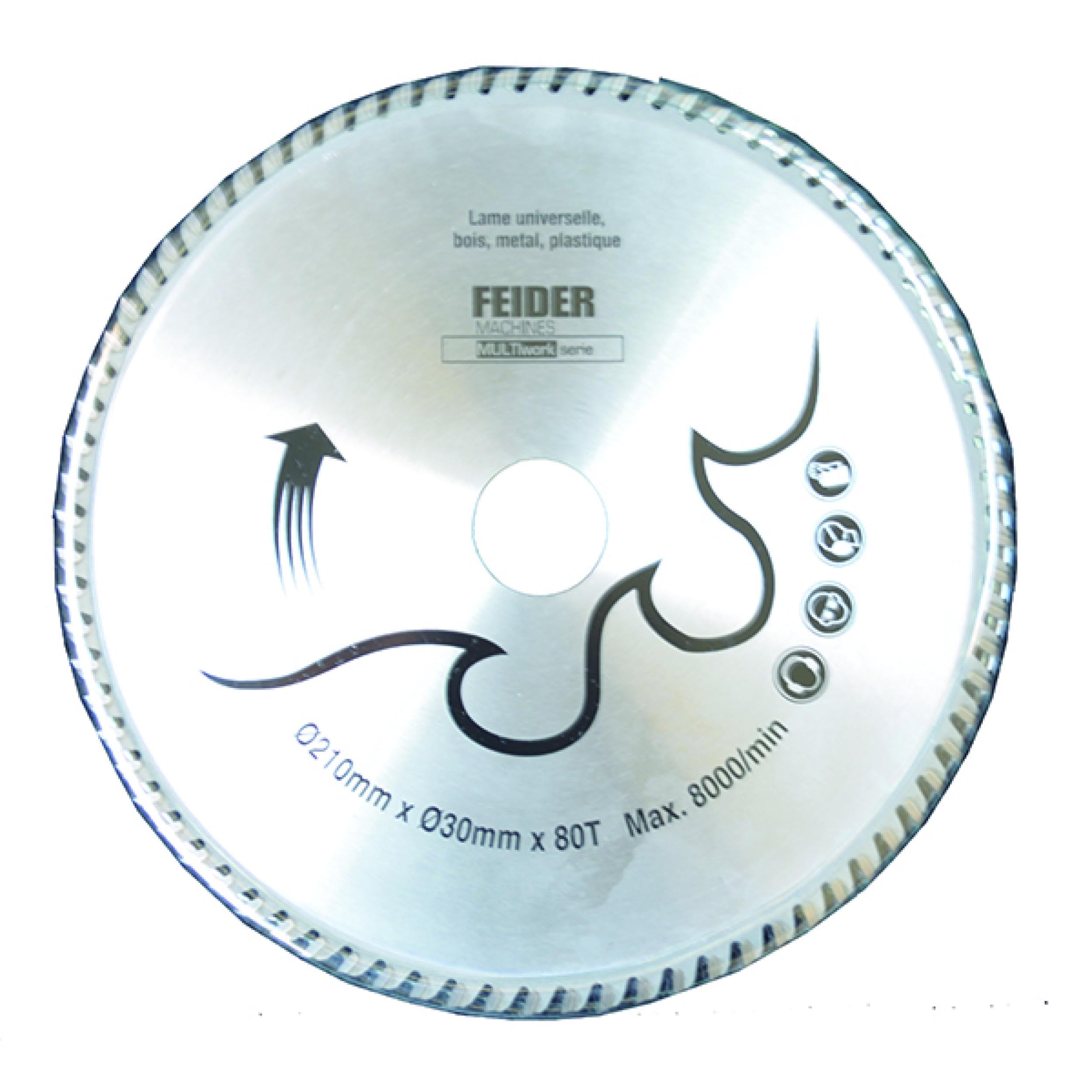 Feider F210LU Universal Multi-Material Blade 210 x 30 mm 80 Teeth