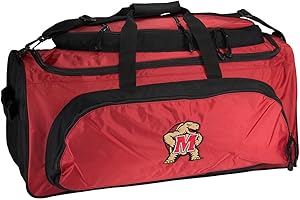 MERCURY LUGGAGE Maryland Terrapins Duffle Bag Sewn ON Logo