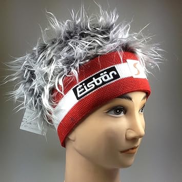 Original Eisbar Viva Sp Kids Red White With Silver Grey Hair