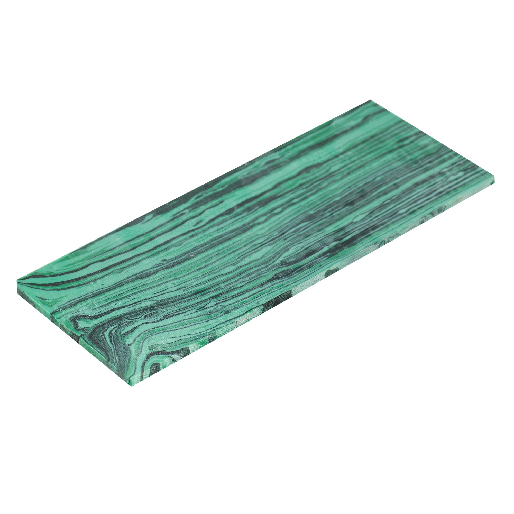 Musiclily Pro Man-Made Guitar Inlay Material Blank Sheet 95x35x2mm, Green Malachite