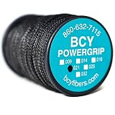 BCY Black Powergrip Archery Bow String Serving .018
