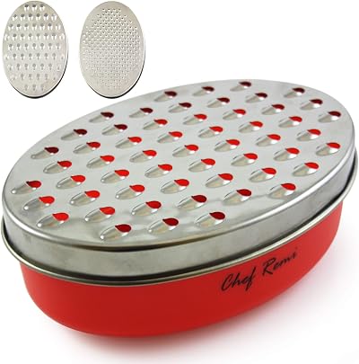 Chef Remi Latest Cheese Grater with Storage Box – Grates Cheese, Veg and Zest