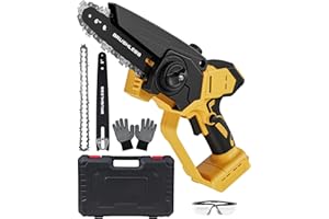 Mini Chainsaw Cordless for Dewalt Battery 20V MAX, 8-Inch and 6-Inch 2-IN-1 Chainsaw with Brushless Motor and Auto-Oiler, 120