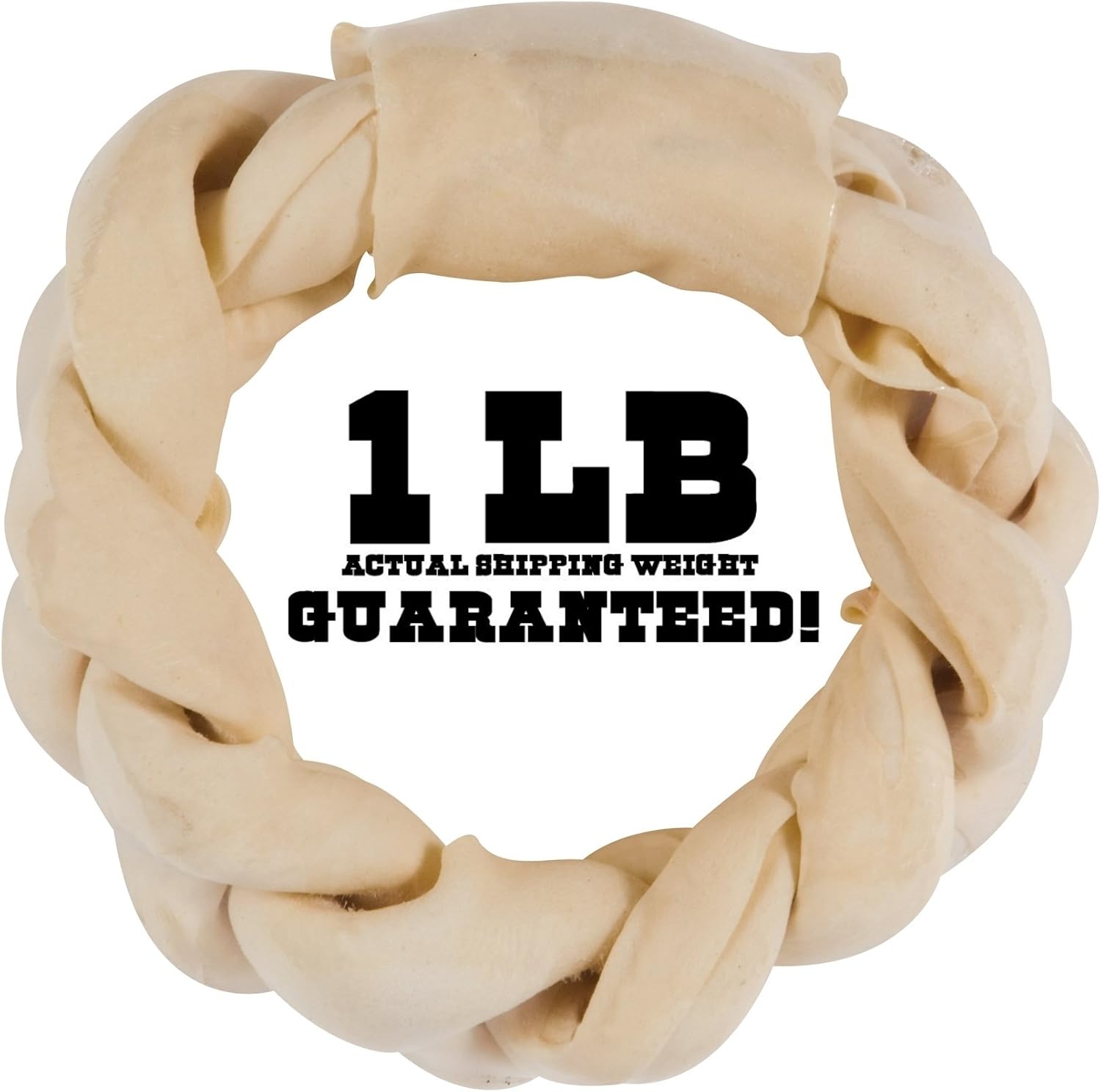 braided rawhide dog bones