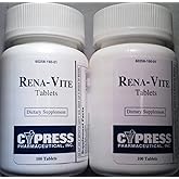 Cypress Pharmaceutical Rena-Vite Tablets, 100 Tablets Per Bottle (2 Bottles)