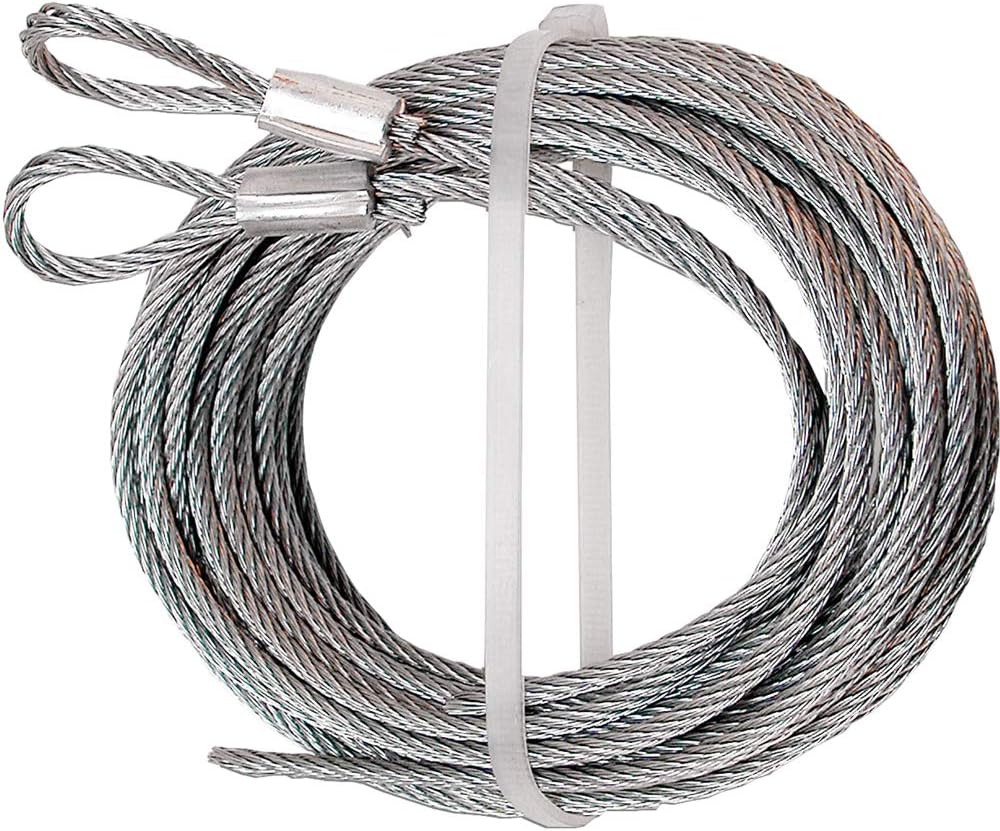 Prime-Line GD 52161 Extension Spring Cable Set, 5/32 In. x 14 ft., Galvanized Carbon Steel (2 Pack)