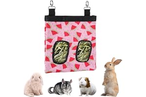 DZWLKJ Hay Feeder, 600D Polyester, Watermelon, Hay Feeder Rabbit, Guinea Pig, Chinchilla, Hamsters, Small Pets, 1 Pack, Foldable, Lightweight