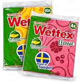 Wettex The Original 14 Pack Swedish Dishcloth for Kitchen - Eco Friendly Reusable Paper Towels - Assorted Dish Cloths for Washing Dishes