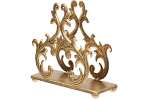 Zerodeko Willow Branch Napkin Holder Retro Vintage Elegant Vertical Dining Fancy Rustic Small Golden Iron