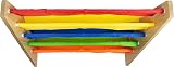 Hyfive Kids Bookshelf 4 Tier Colourful Fabric Sling Shelves 62x26.5x60.5cm view 9