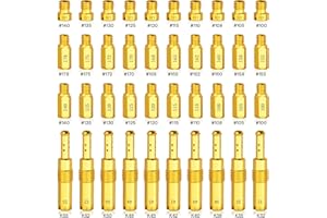 FIXLYFIDO 40 Pcs Carburetor Main Jet Slow Pilot Jet Kit - Fit for PWK Keihin OKO CVK Crab, Includes 30Pcs Main Jets and 10Pcs Slow Pilot Jet - Replace SCL-2018090002-ZH-T-01/02 SCL-2018090001/03-ZH-T-0101