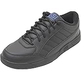 BSI Youth Boys Sport Bowling Shoe - Lightweight Leather Shoes with Cushioned Support, White/Black, Kids