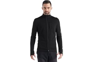 Icebreaker Merino Mens Quantum Iii Long Sleeve Wool Athletic Full Zip SweaterSweatshirt