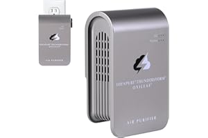 EdenPURE Thunderstorm III Air Purifier – Small Plug-In Ozone Generator & Ionizer – Eliminates Odors, Pet Smells, Smoke, Mold – Filter-Free Portable Cleaner for Home, Travel, Car, Office Use