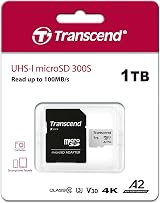 Transcend 1TB microSDXC U3 V30 A2 Card with Adapter TS1TUSD300S-A view 7