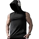 ChenTeng Sleeveless Hoodies For Men, Cutoff Hoodie Men