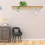 Yibaijia 4 Pcs Shelf Brackets L Shaped Steel Right Angle Wall Support Brackets view 5